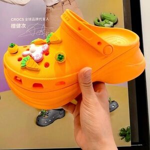 CROCS Bright Orange Women's Slippers